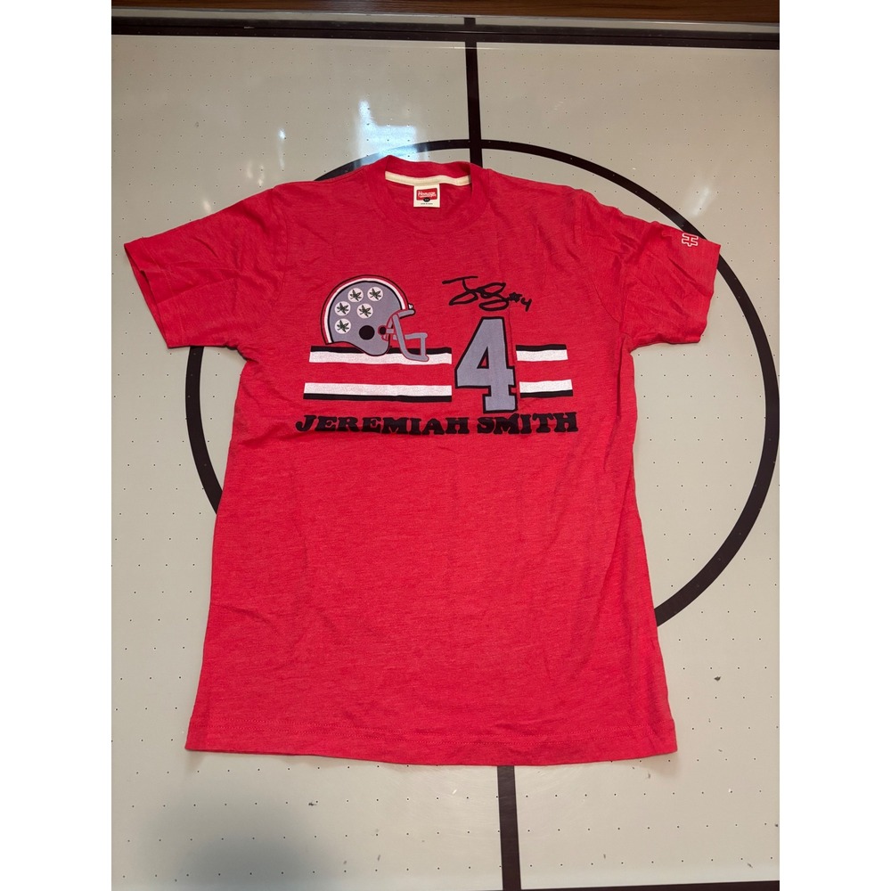1222 Homage Jeremiah Smith Ohio State Buckeyes Red Graphic XS #4 Signature